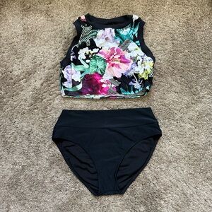 Hapari Whitsunday Tank Midkini Top and Tummy Tuk Bottoms | Size M
